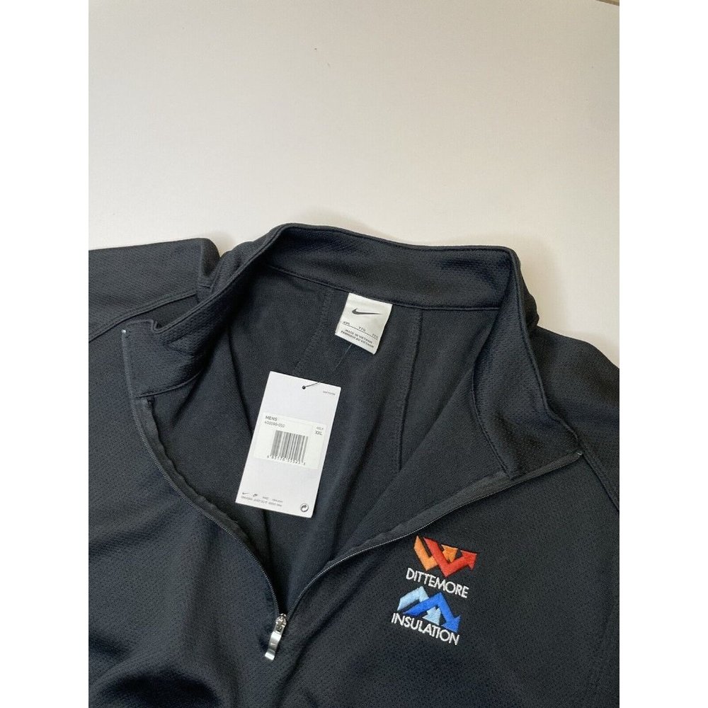 Nike Golf Quarter Zip Sweater Black Mens Size XXL New with Tags - Picture 3 of 7